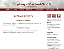 Tablet Screenshot of epiphanyofourlord.com